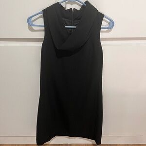 NEW J.Crew High Collar Cowl Neck Formal Dress - Black - Size X-Small